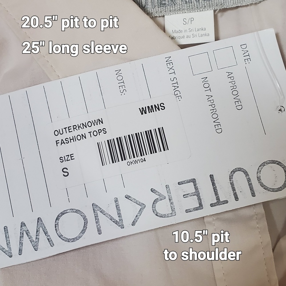 Outerknown Button Down Organic Cotton Top Eco Core Size S Western Quiet Luxury - Picture 6 of 6